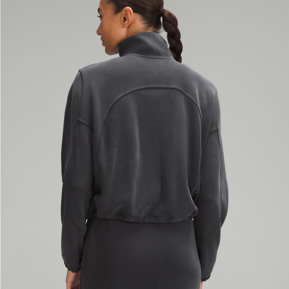 Lululemon Brushed Softstreme Half Zip - Size 4 - Black - Picture 2 of 16